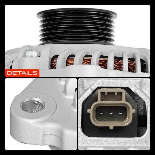 A-Premium Alternator, 12V 150A Only (Not 175A/200A), 6-Groove Pulley CW