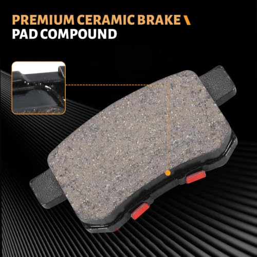 D1336 Rear Ceramic Brake Pads Kit Fit For Acura TSX 2009-2014, For Honda Accord 2008-2017 - style: HZ1336H