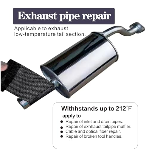 Fiberglass Repair Kit Automotive Exhaust Pipe Repair Wrap 4" X 15ft (1 Roll)