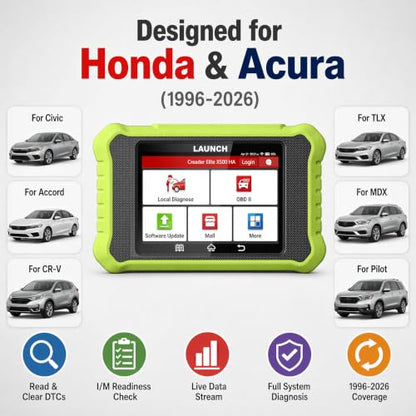 LAUNCH Creader Elite X500 for Honda OBD2 Scanner Bi-Directional Scan Tool