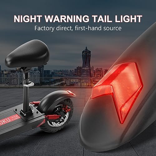 Rear Mudguard with Taillight Scooter Fender Bracket Replacement Accessory Compatible with Kugoo M4, M4Pro Electric Scooter