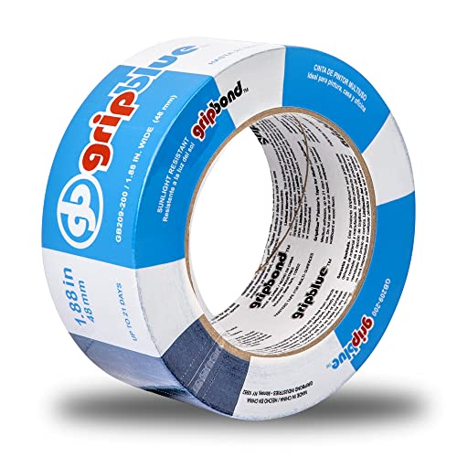 Professional-Grade Blue Painters Tape 2 Inch Wide, 1 Roll - size: 2 in/1.88 (Single Roll)