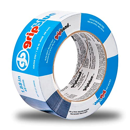 Professional-Grade Blue Painters Tape 2 Inch Wide, 1 Roll - size: 2 in/1.88 (Single Roll)