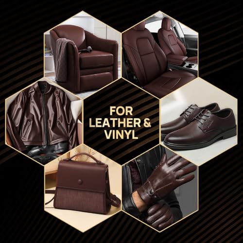 Boncart Leather Paint Brown with Satin Leather Sealer - color: Brown