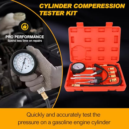 Nilight Compression Tester Kit with Spark Plug Tester 9PCS - color: 9pcs