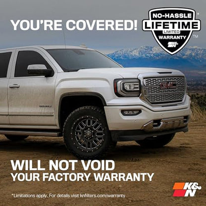 K&N Cold Air Intake System: High-Flow Air Filter, Increase Performance & Towing: Compatible with 2014-2020 Chevy/GMC/Cadillac Silverado 1500, Suburban, Tahoe, Sierra 1500, Yukon, Escalade, 77-3082KP - style: Metal Intake