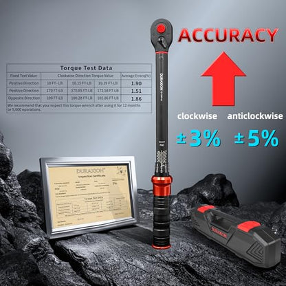 1/2-Inch Drive Torque Wrench 10-170ft.lb/13.6-230.5Nm - size: 1/2" DR.『10-170 FT.LB』