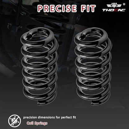 3'' Front Lowering Coil Springs Compatible with 1963-1987 Chevy C10 GMC C15 2WD, Bolt-On Powder Coated Drop Coils Front Suspension Kit - color: black, size: 1963-1987 C10 C15
