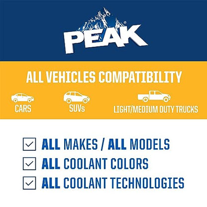 PEAK Global Lifetime Concentrate Antifreeze and Coolant for All Vehicles, 1 Gal. - size: Concentrate