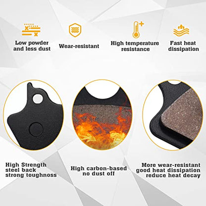 Front & Rear Brake Pads for Harley Davidson Heritage Softail - style: semi-metal