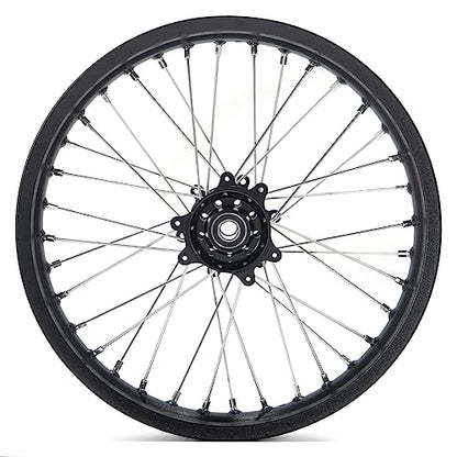 TOFR 18"x2.15" CNC Rear Wheel Rim for Surron Ultra Bee Sur-ron Spoked Wheel - color: Black, size: N/A Front 18" Rear