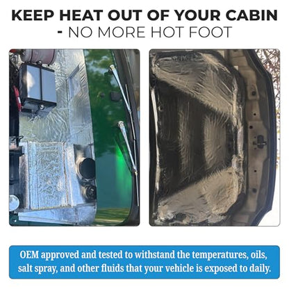 Thermal Block Automotive Heat Shield - 1 Sheet 12” x 24” - style: 2 Sq Ft, 1 Sheet, Flat Foil