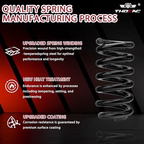 3'' Front Lowering Coil Springs Compatible with 1963-1987 Chevy C10 GMC C15 2WD, Bolt-On Powder Coated Drop Coils Front Suspension Kit - color: black, size: 1963-1987 C10 C15