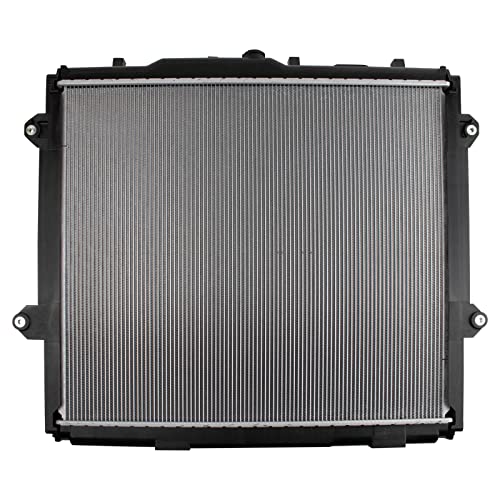 TRQ Radiator Assembly Aluminum Core 1 Row with Transmission Oil Cooler - style: RDA80232