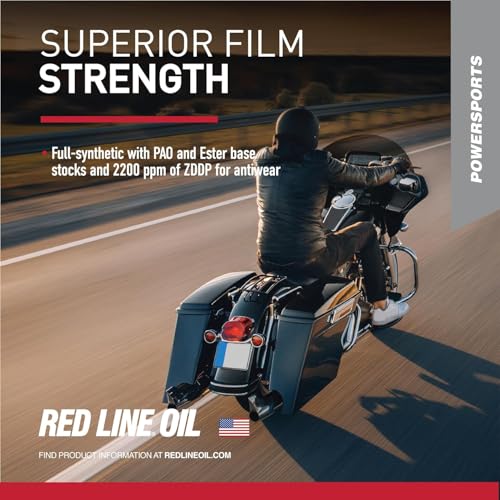 Red Line 42504 20W50 Motorcycle Oil Synthetic - 4 Quarts