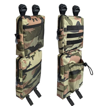 2 Pack ATV Fender Bags, Detachable Saddle Bag ATV Gear Bags Water-resistent Motorcycle Bag Compatible with Sportsman Scrambler TRX FourTrax Outlander Grizzly UTV Storage Bag Camo Brown - color: Camo Brown