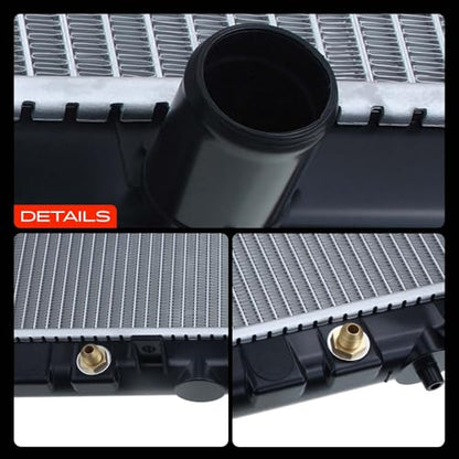A-Premium Engine Coolant Radiator Assembly with Transmission Oil Cooler