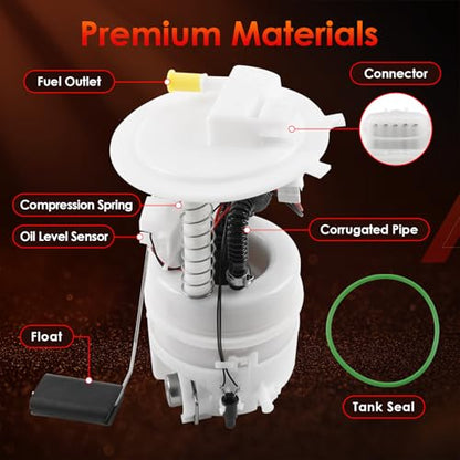 Electric Fuel Pump Module Assembly Fits 2013-2019 Nissan Sentra L4 1.8L - color: E9213M