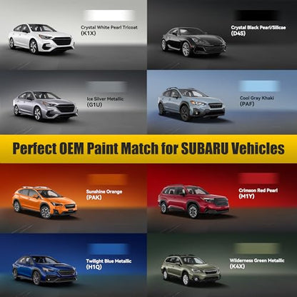 Crystal Black Pearl/Silicae(D4S) Touch Up Paint Compatible with SUBARU - color: Crystal Black Pearl/Silicae(D4S) for Crystal Black Pearl(D4S) compatible with Ascent-models/BRZ/Crosstrek/Compatible withester-models/Impreza/Legacy-models/Outback/Tribeca/WRX
