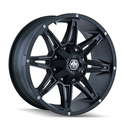 Mayhem Rampage 8090 Wheel with Matte Black Finish (17x9"/10x114.3mm)