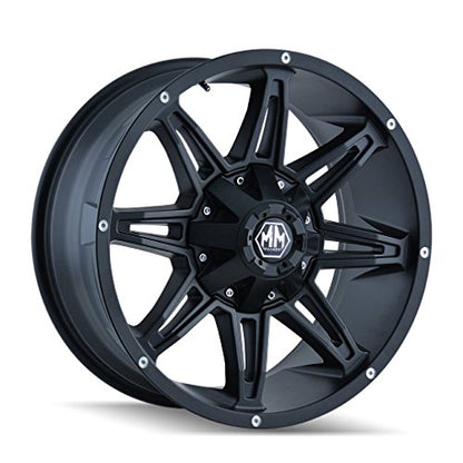 Mayhem Rampage 8090 Wheel with Matte Black Finish (17x9"/10x114.3mm)