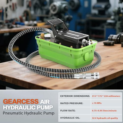 Air Hydraulic Pump 10000PSI Foot Operated Bushing