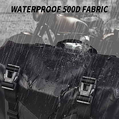 50L Waterproof Motorcycle Saddlebags and 35L Waterproof Backpack for Men and Women - Heavy Duty Roll-Top Floating Dry Bag Backpack for Kayaking, Boating