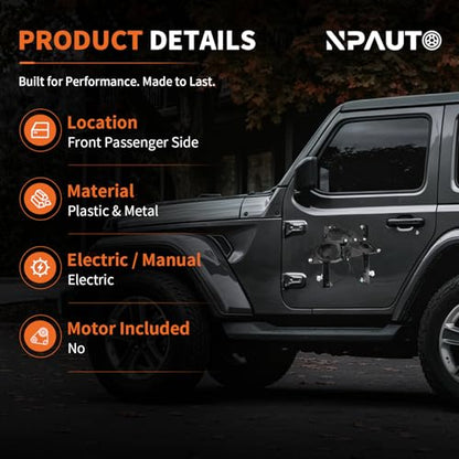 Front Right Power Window Regulator with Panel Without Motor for Expedition - style: Front Passenger Side