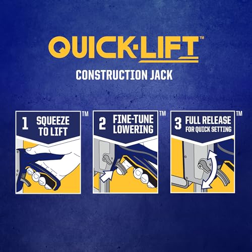 IRWIN Quick-Lift Construction Jack, Hand Lifting Jack Tool, Multifunctional, Lift up to 10" and Capacity 330 lbs (IRHT83100) - size: Single