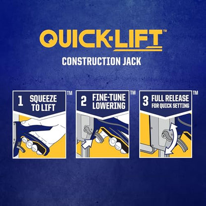 IRWIN Quick-Lift Construction Jack, Hand Lifting Jack Tool, Multifunctional, Lift up to 10" and Capacity 330 lbs (IRHT83100) - size: Single