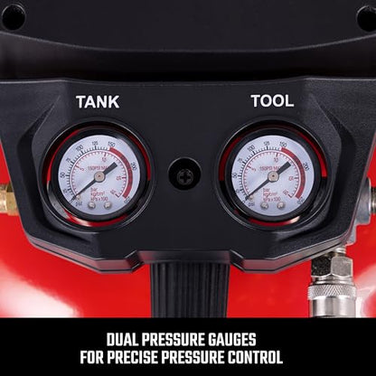 CRAFTSMAN 6 Gallon 150 PSI Oil-Free Pancake Air Compressor CMXECXA02106410