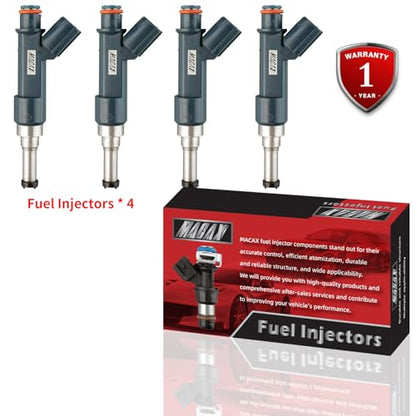 Set of 4 Fuel Injectors 23250-37020 FJ1287 23209-39195 Replacement - size: 23250-37020
