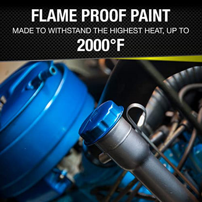 VHT SP118-6PK Flameproof Coating Very High Heat Spray Paint Primer – White – 11 oz Aerosol Can, Pack of 6