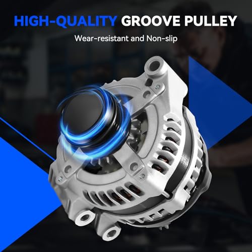 11570N Alternator V6 3.6L Compatible with 2011-2020 Dodge Grand Caravan Journey, 11-14 Avenger, 2011-2014 Chrysler 200, 11-16 Town & Country, 11-19 Journey & Ram C/V & VW Routan, 160A - size: 11570N