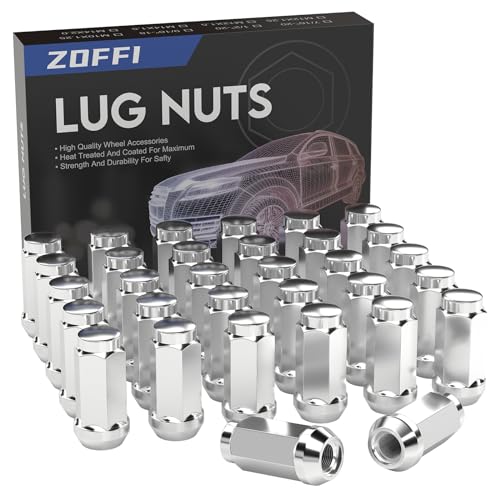 9/16-18 Lug Nuts 32pcs - Replacement for 1994-2010 Dodge ram 2500/3500, 2002-2010 Dodge ram 1500, 1984-1997 Ford F250/F350 Aftermarket Wheel 32pcs Chrome Closed End Lug Nuts