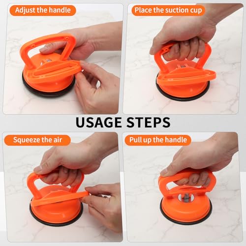 Dent Puller 3 Pack Blue Dent Remover Tool for Car, Paintless Dent Removal Kit Suction Cup Dent Puller for Repair Car Body, Tiles Lifting, Objects Moving
