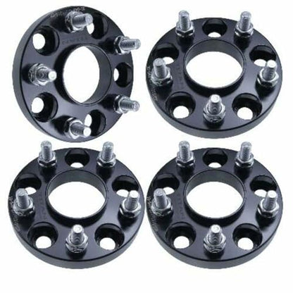 15mm Hub Centric Wheel Spacer Compatible with Mitsubishi Lancer, Eclipse & Outlander - 5x114.3 (5x4.5) Bolt Pattern, 67.1mm Hub Bore, 12x1.5 Studs, 6061-T6 Billet Aluminum, Black - Set of 4 - size: 15mm Hubcentric Wheel Spacers, style: 4x Wheel Spacers