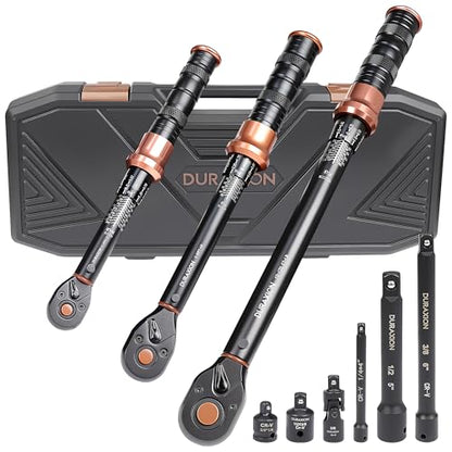 Torque Wrench Set 1/4 3/8 1/2-Inch Drive 20-240in.lb 5-50&10-170ft.lb - size: 1/4 3/8 1/2" 20-240IN.LB,5-50,10-170FT.LB
