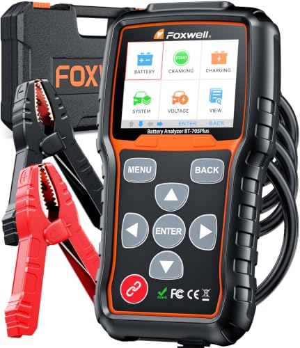 FOXWELL BT705Plus Car Battery Tester 24V 12V Load Tester, Alternator Tester