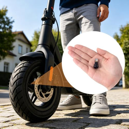 Tubeless Tire Valve Stems for Electric Scooter - color: Black, 1Pcs