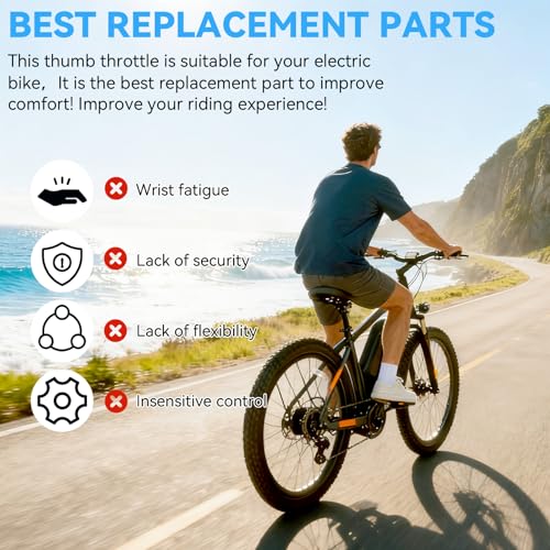 Jerbor Thumb Throttle Speed Controller for Qlife Racer 27.5 Plus Fat Tire