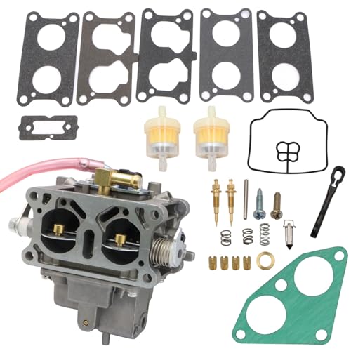 Priprilod Carburetor Rebuild Repair Kit 15004-1048 Compatible with Kawasaki FD620D Engine - Fits Mule 3000 3010 3020 | Includes Gaskets, Diaphragms, Jets & Hardware for FD620D-V FD620D-RS Series