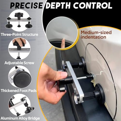 Super PDR 198PCS Paintless Dent Removal Kit, High Strength Steel Dent Removal Rods, Whale Tail Dent Repair Rods with Best Dent Repair Kit & LED Professional Inspection Light Board for car Dent Removal