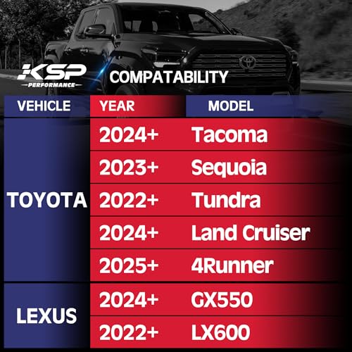 KSP 6x5.5 1.25in Wheel Spacers Fit 2024+ Tacoma 4runner, 2022+ Tundra-6 Lug - color: Black, size: 1.25inch-tacoma2024+