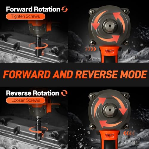 650N.m Brushless Impact Wrench, 1/2" Impact Gun w/ 4.0Ah Battery