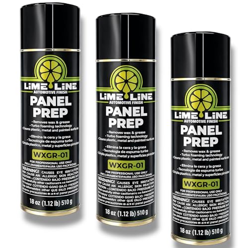 LiME LiNE Wax and Grease Remover: Automotive Pre Prep Aerosol (Pack of 3)
