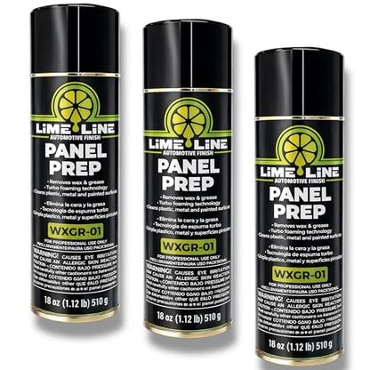 LiME LiNE Wax and Grease Remover: Automotive Pre Prep Aerosol (Pack of 3)