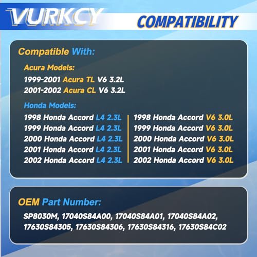 Vurkcy Electric Fuel Pump Module Assembly for 1998-2002 Acura CL/TL & Honda