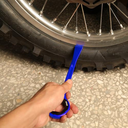 10MM/0.39'' 12MM/0.47'' 22MM/0.87'' 27MM/1.06'' 32MM/1.26'' Universal Motorcycle Tire Iron Set Changing Tool Kit Combo Levers Set Tire Repair Tool for Hex Wrench Spanner Head - color: 12mm--blue