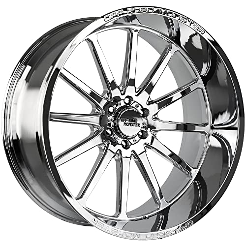 M26 Custom Wheel - 26x12, -44 Offset, 6x139.7 Bolt Pattern, 106.4mm Hub - Chrome Rim